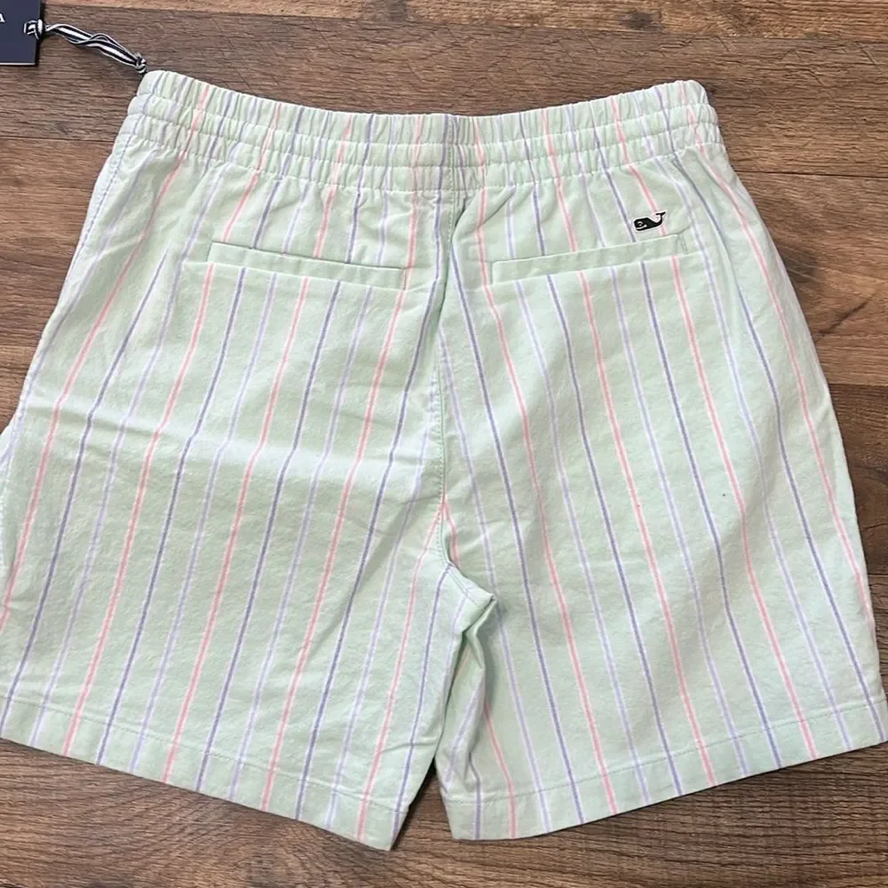 Boys Stripe Drawstring Stretch Oxford Shorts size 12
